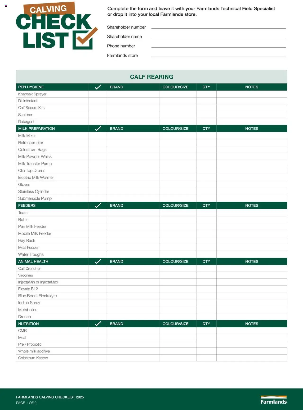 Catalogue Farmlands catalogue valid from 4 Aug 2025 - page 1