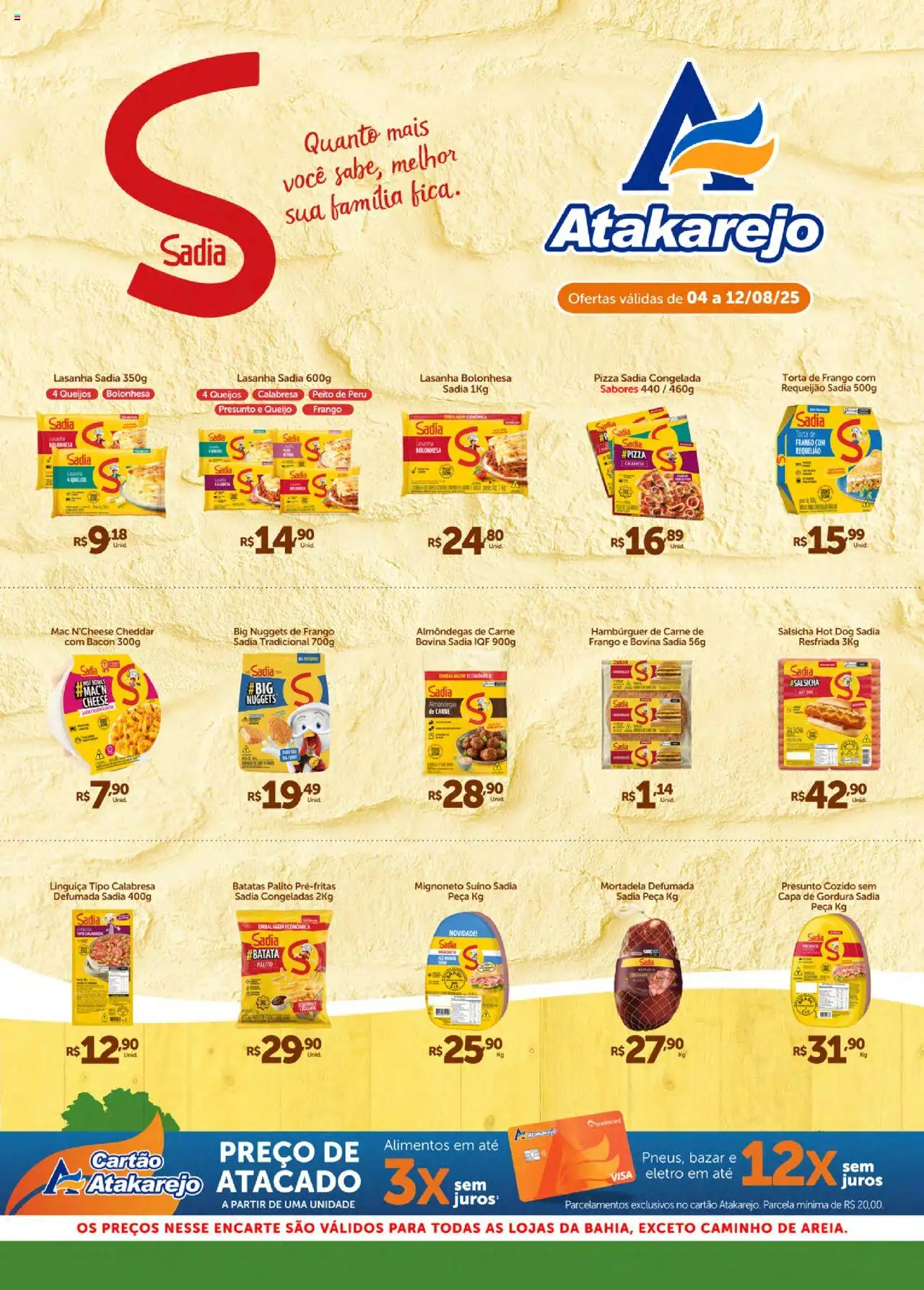 Atakarejo folheto "Encarte BRF" válido a partir de 04/08/2025 - número de página 1