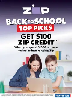 Preview of catalogue ZIP Back to School from shop The Good Guys valid 18/01/2026