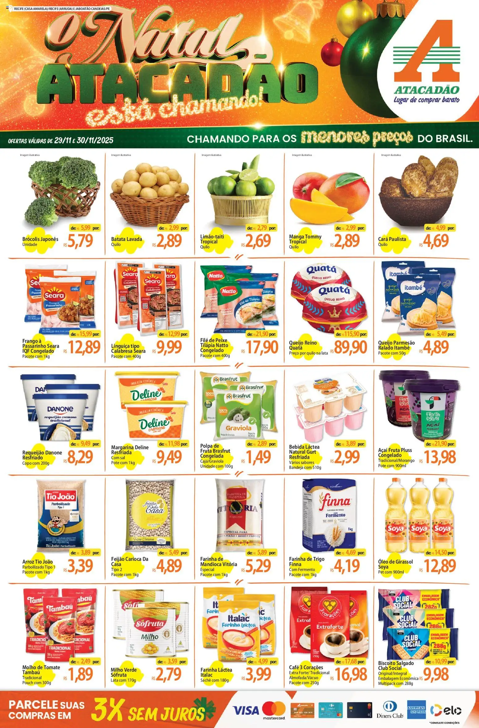 Pré-Visualização do folheto "Ofertas - PE" da loja Atacadão válido a partir de 29/11/2025