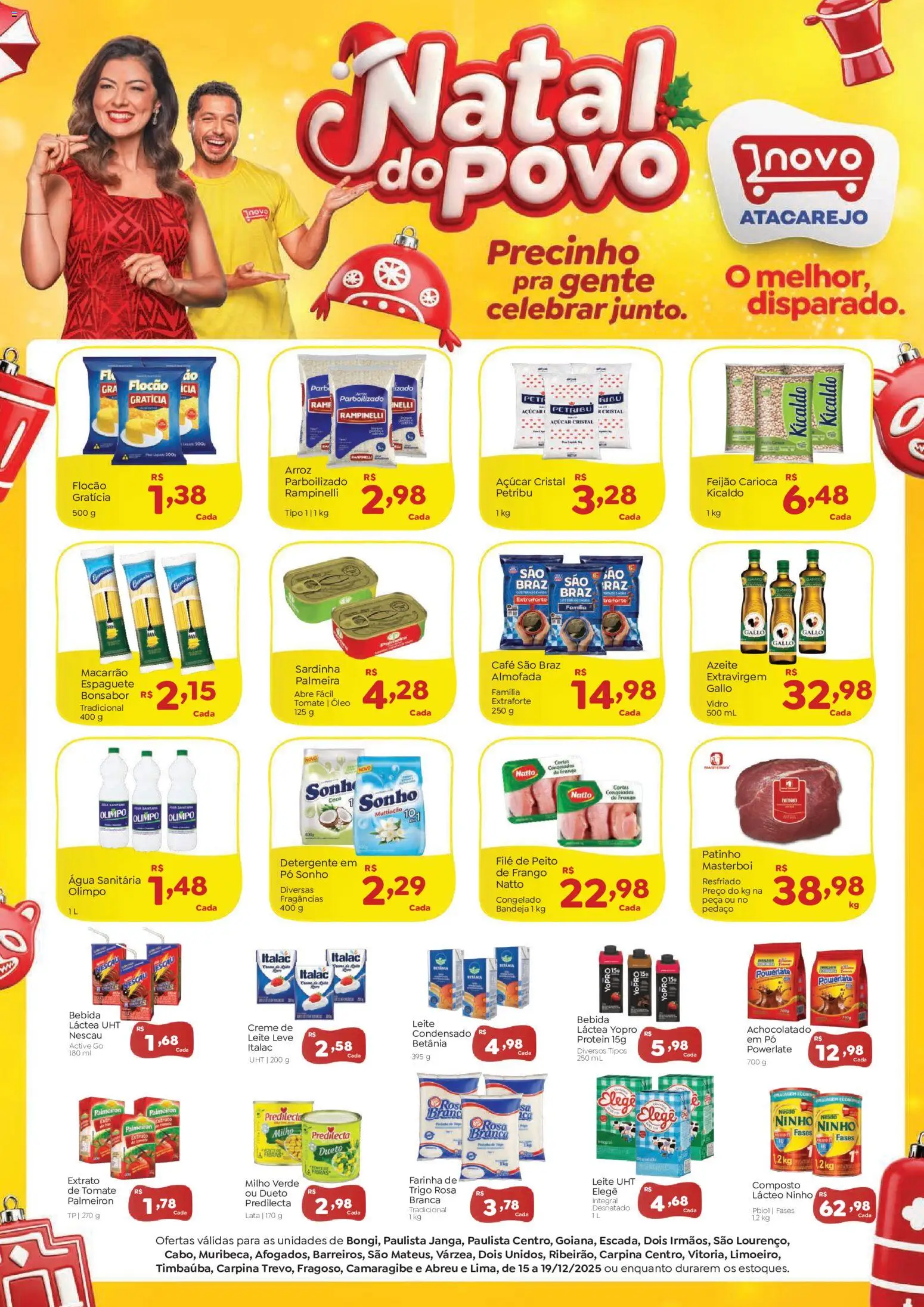 Pré-Visualização do folheto "Ofertas da semana" da loja Novo Atacarejo válido a partir de 15/12/2025