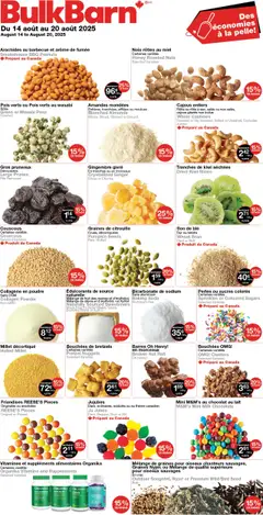 Un aperçu du dépliant Circulaire du magasin Bulk Barn est valide à partir 14 août 2025