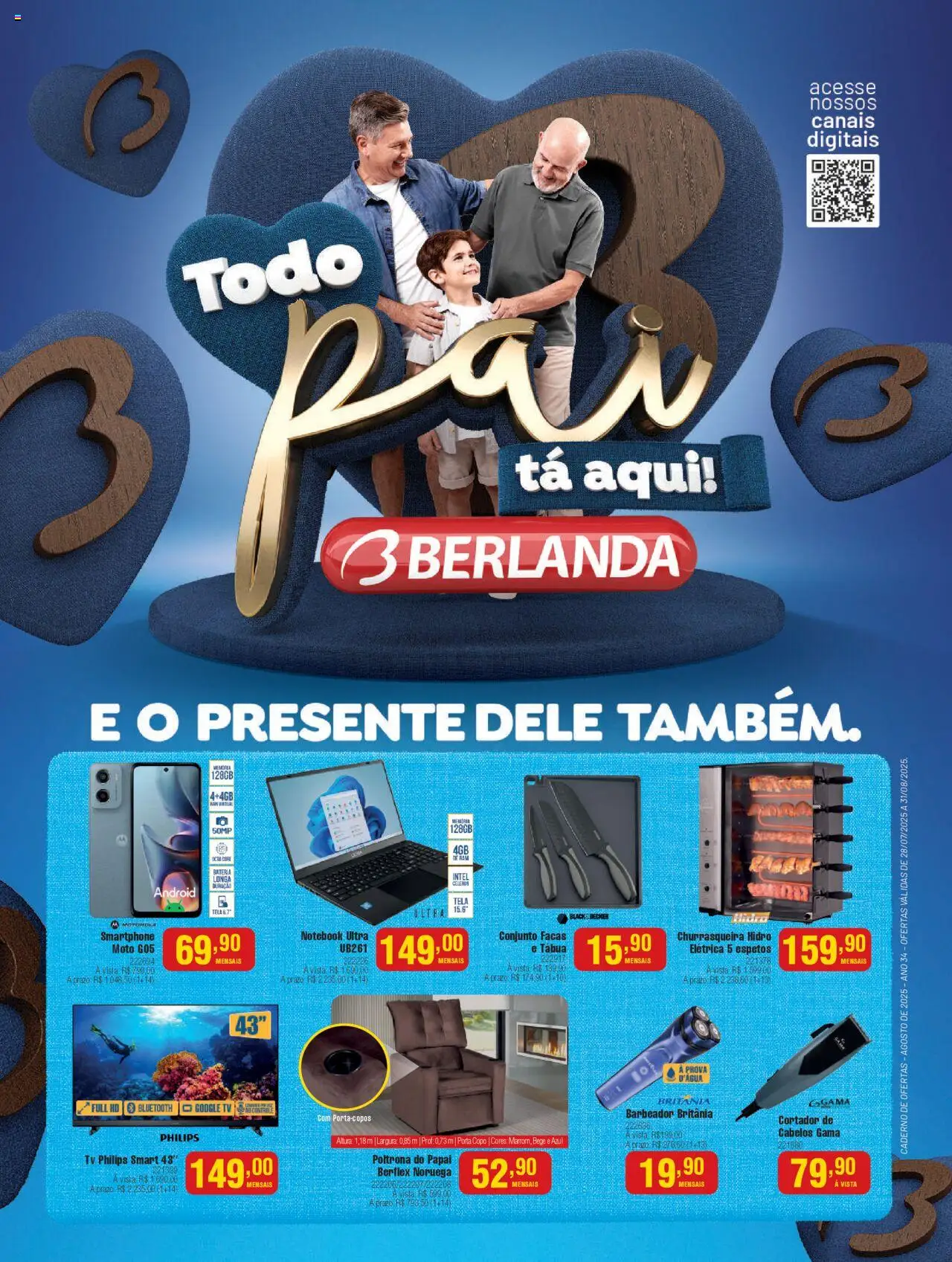 Berlanda folheto "Ofertas Agosto" válido a partir de 28/07/2025 - número de página 1