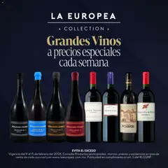 Vista previa las ofertas de la tienda La Europea - Catálogo Grandes Vinos desde el 09/02/2026 