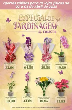 Pré-Visualização do folheto "Tauste ofertas Jardinagem" da loja Tauste válido a partir de 03/04/2026