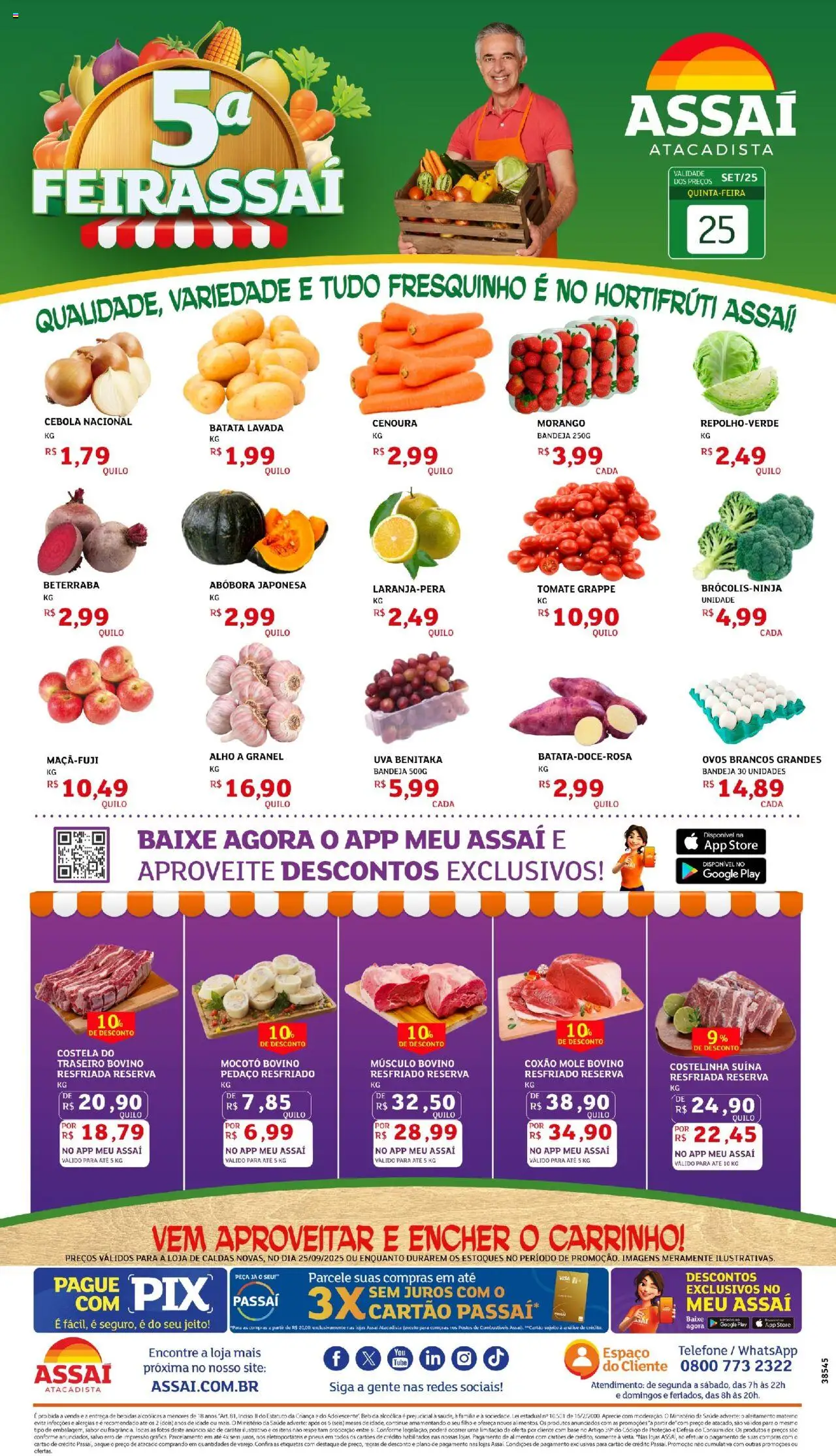 Assaí Atacadista folheto "Encarte - GO" válido a partir de 25/09/2025 - número de página 1