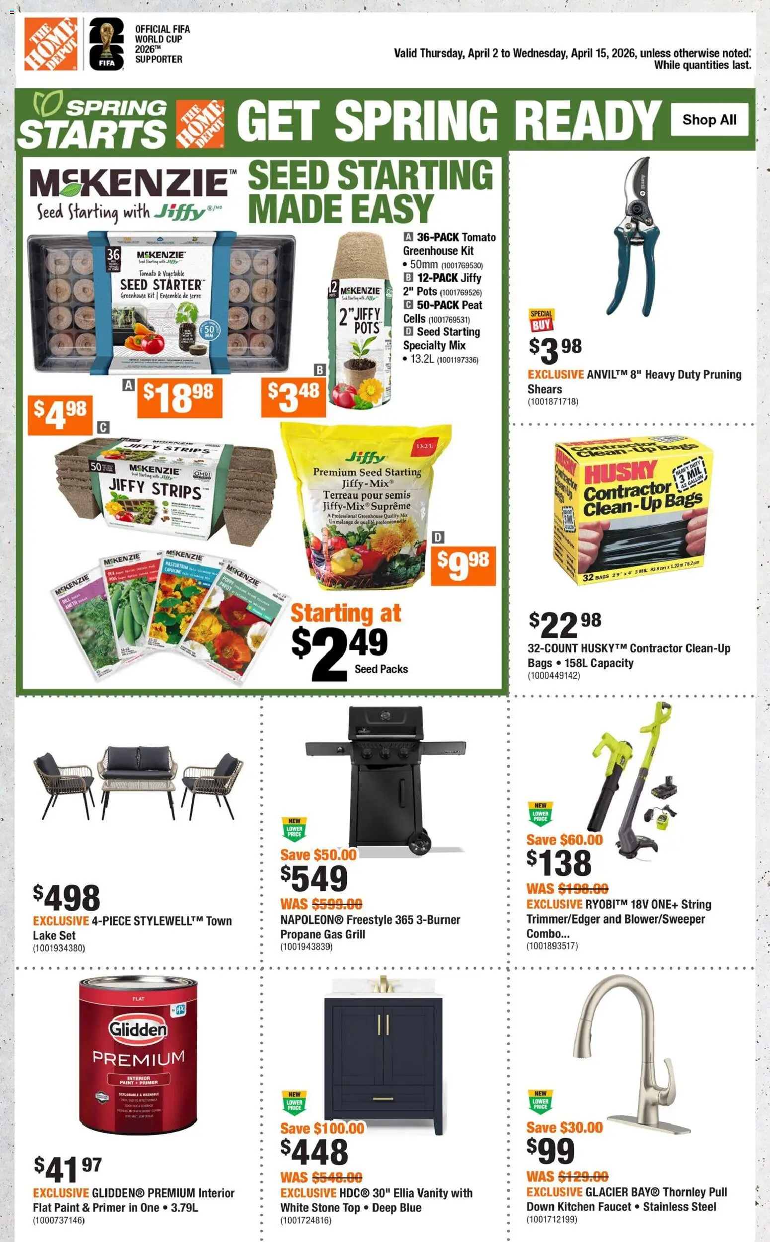 Preview of leaflet Home Depot weekly flyer / circulaire from shop Home Depot is valid from Apr 02, 2026