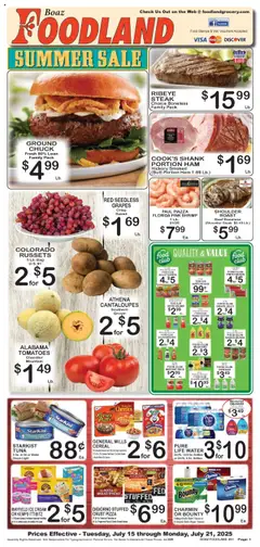 Ad Preview of Foodland Weekly Ad from 07/15/2025