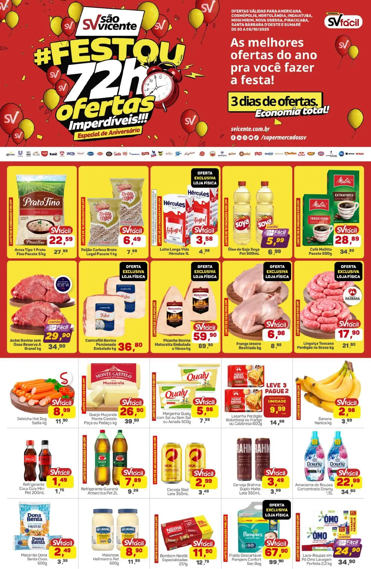 Supermercados São Vicente folheto "Ofertas da semana" válido a partir de 03/10/2025 - número de página 1