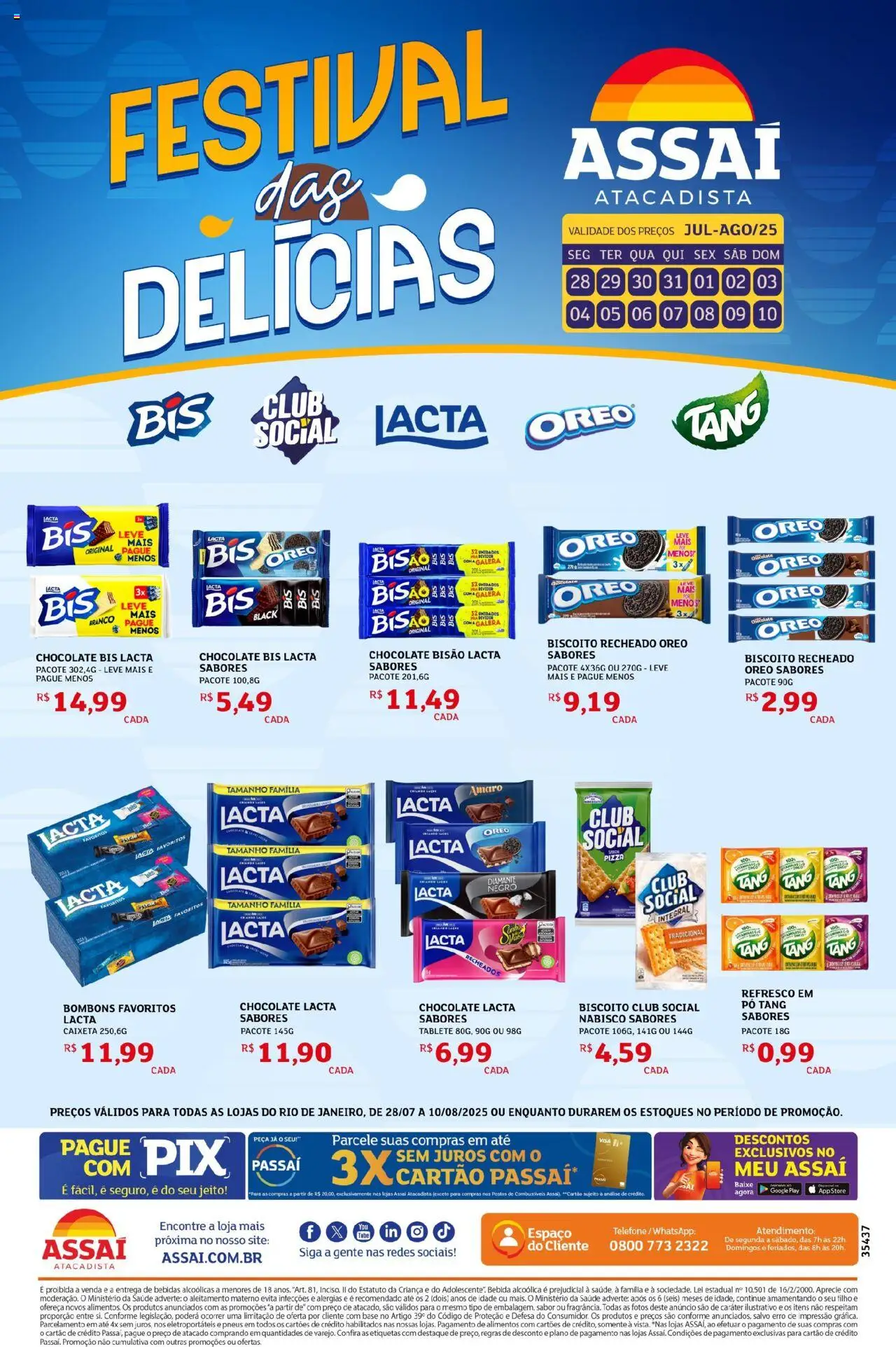 Assaí Atacadista folheto "Encarte - RJ" válido a partir de 28/07/2025 - número de página 1