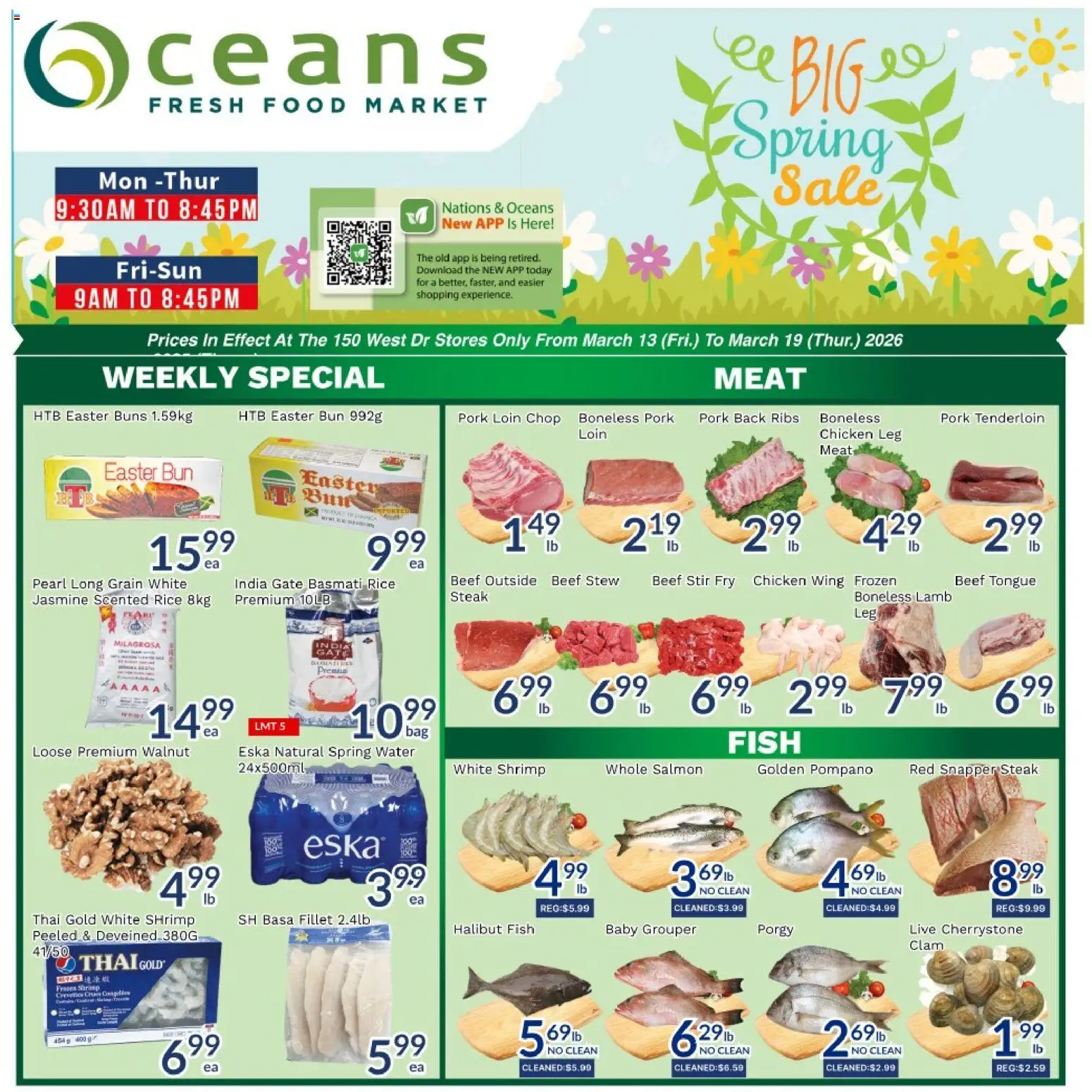Preview of leaflet Oceans weekly flyer / circulaire from shop Oceans is valid from Mar 13, 2026 - Thé