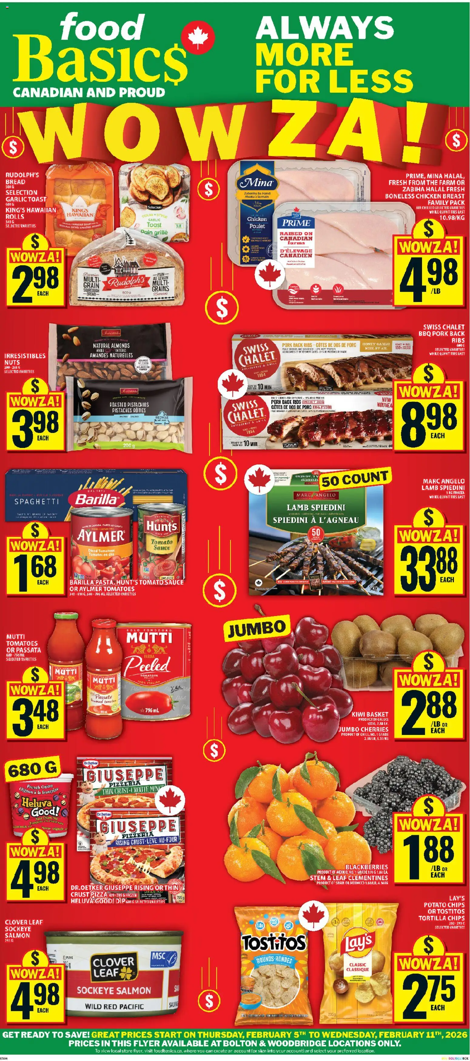 Preview of leaflet Woodbridge from shop Food Basics is valid from Feb 05, 2026