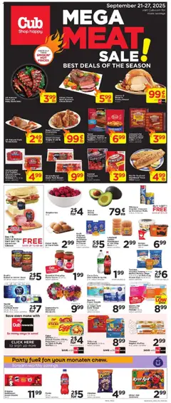 Ad Preview of Cub Foods Weekly Ad from 09/21/2025