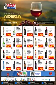 Pré-Visualização do folheto "Ofertas Especial de Vinhos" da loja Higa Atacado válido a partir de 18/12/2025