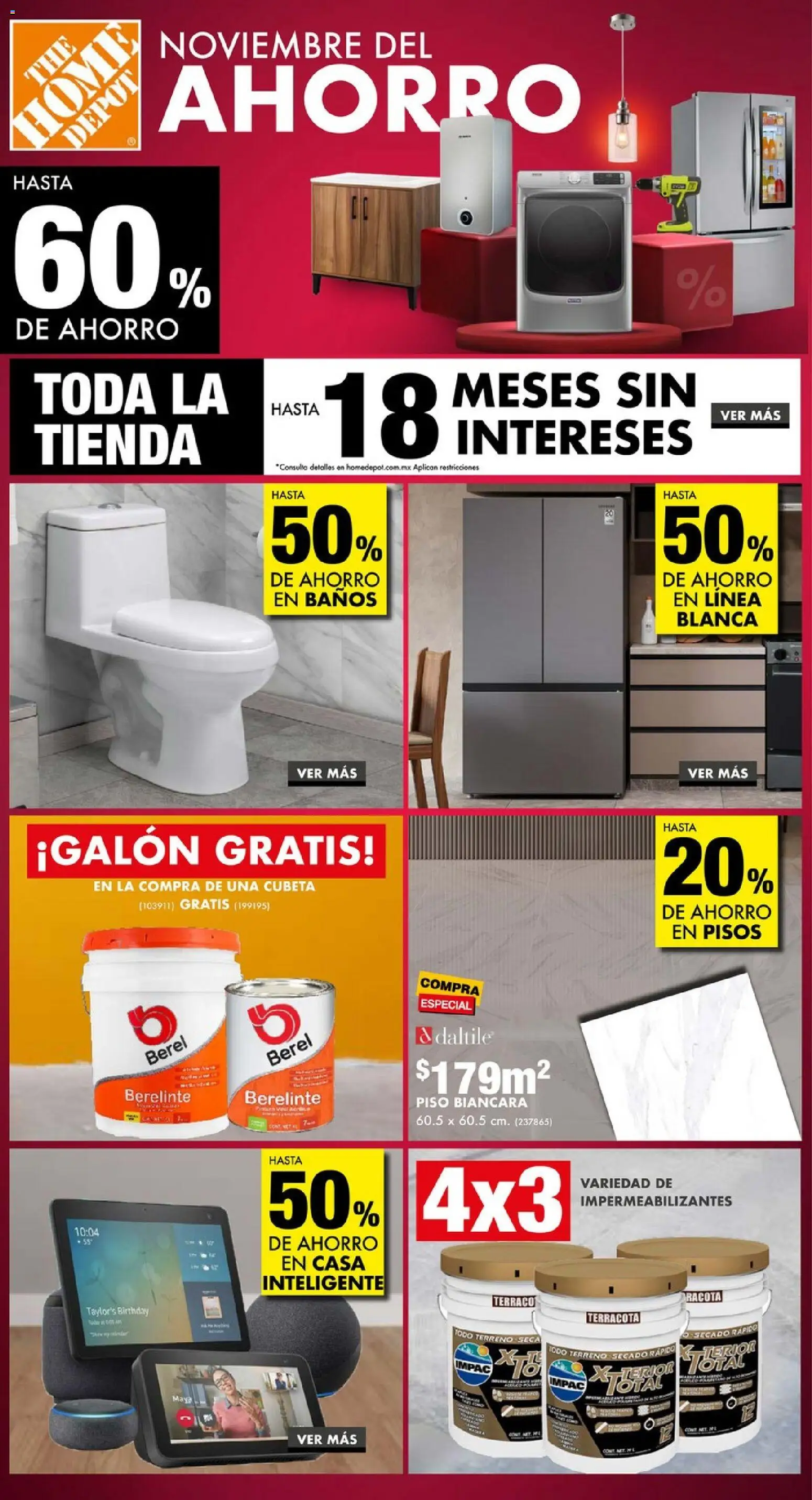 Vista previa las ofertas de la tienda Home Depot - Catálogo desde el 07/11/2025 