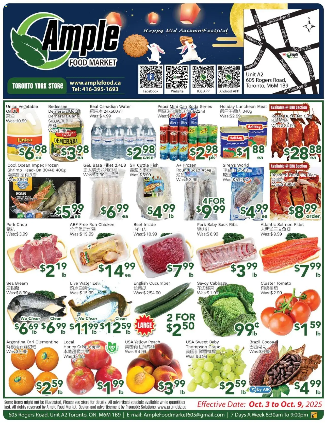 Ample Food Market flyer valid from Oct 03, 2025 - page number 1