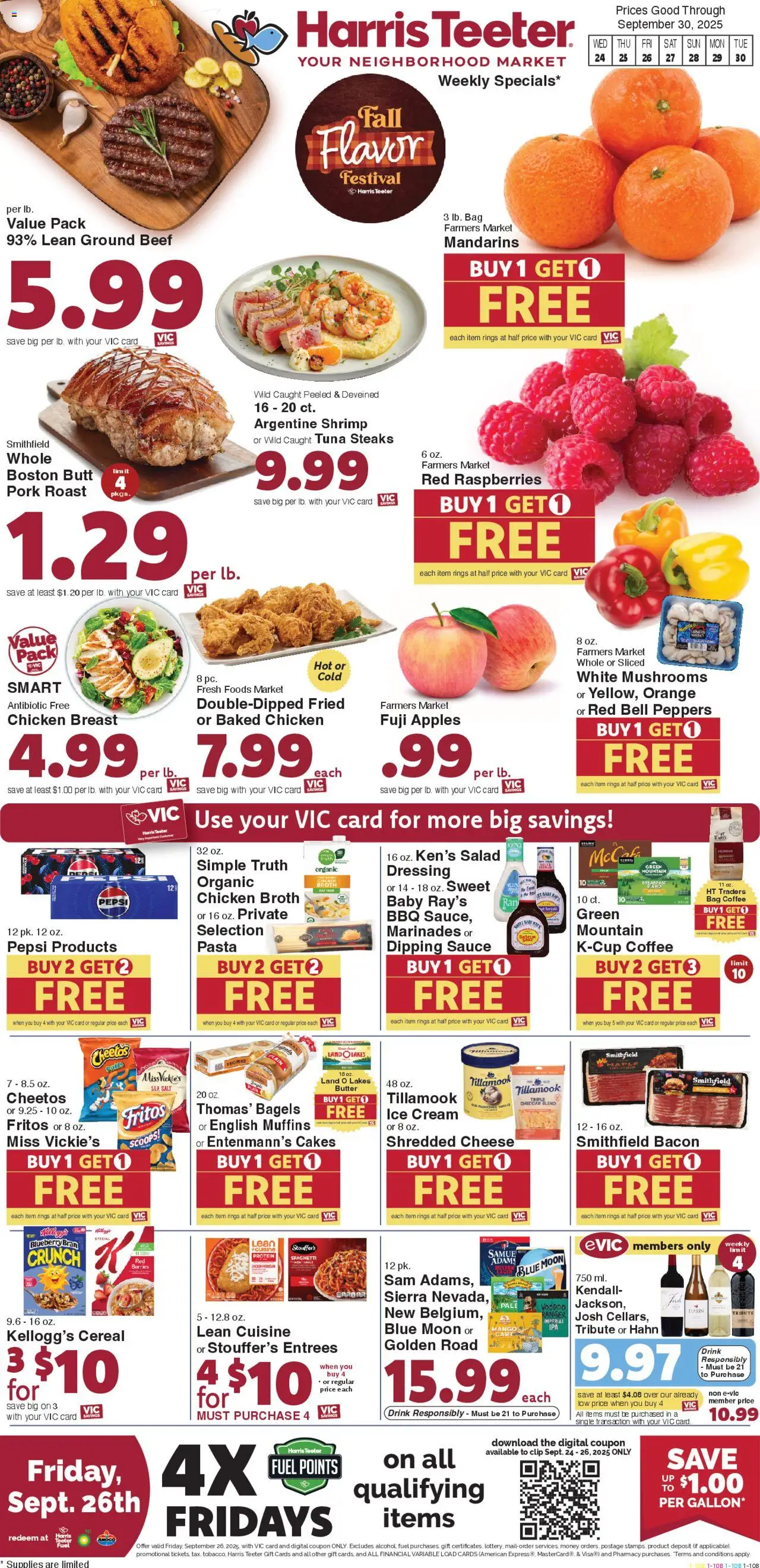 Harris Teeter Weekly Ad from 09/24/2025 - Flyer - Page number 1