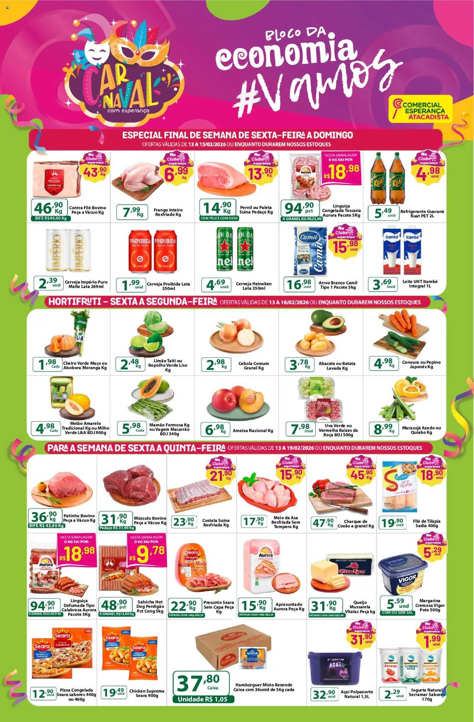 Pré-Visualização do folheto "Ofertas da semana" da loja Comercial Esperança válido a partir de 13/02/2026
