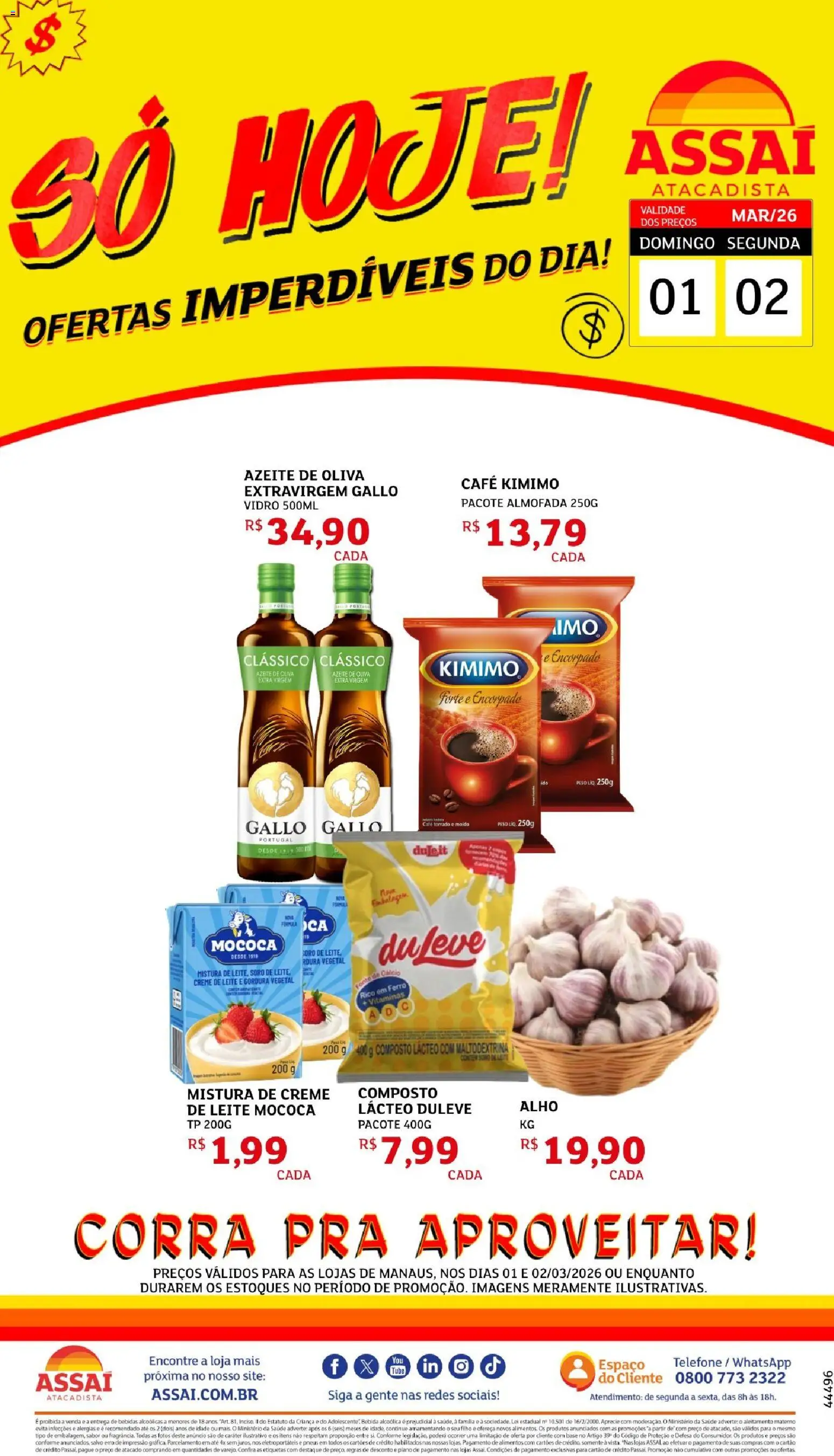 Pré-Visualização do folheto "Assaí Atacadista ofertas - AM" da loja Assaí Atacadista válido a partir de 01/03/2026