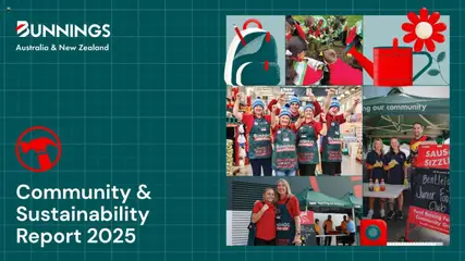 Preview of catalogue Community Report 2025 from shop Bunnings Warehouse valid 25 Aug 2025
