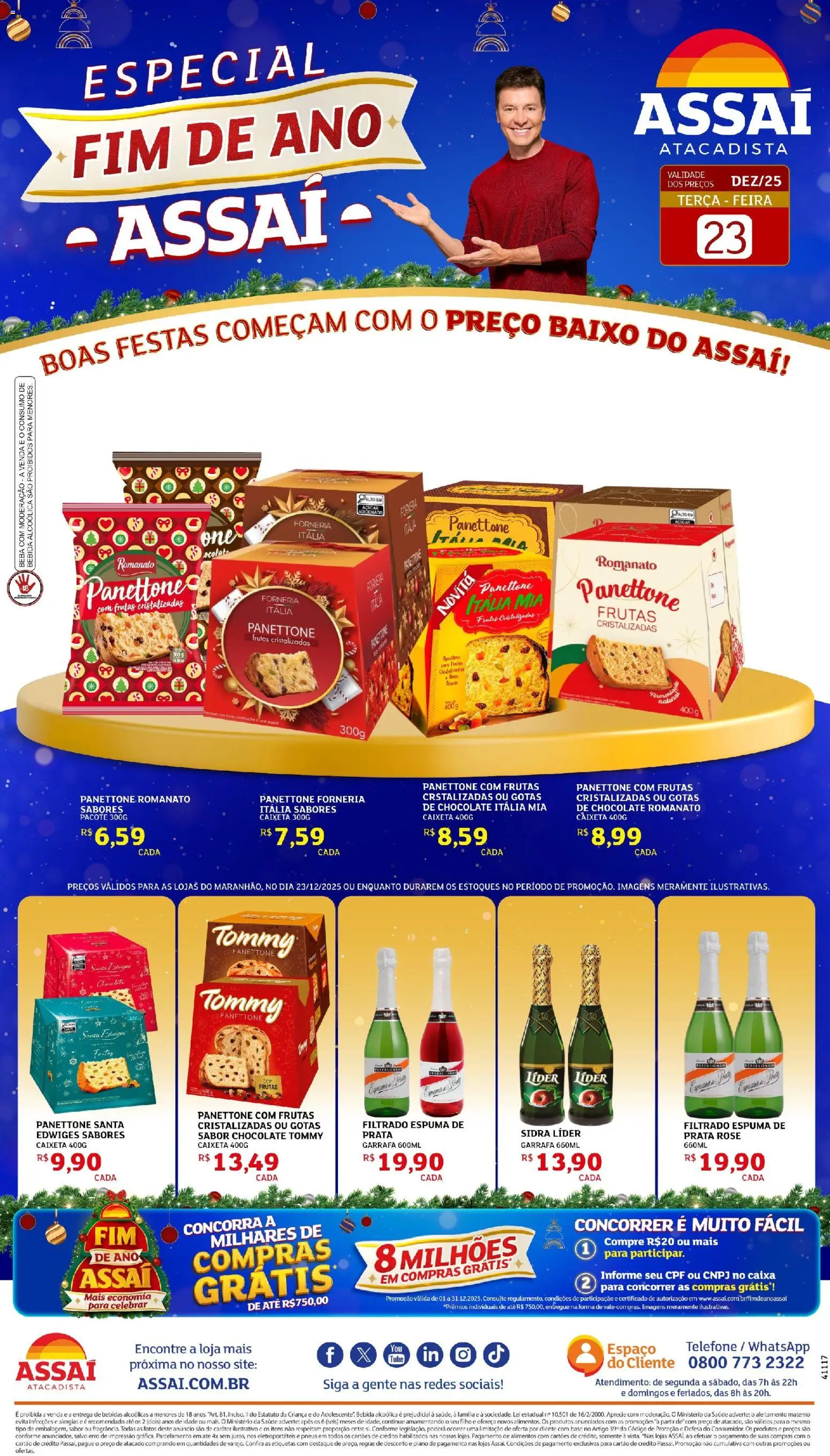 Pré-Visualização do folheto "Encarte - MA" da loja Assaí Atacadista válido a partir de 23/12/2025
