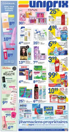 Preview of leaflet Weekly flyer / circulaire from shop Uniprix is valid from Jul 31, 2025