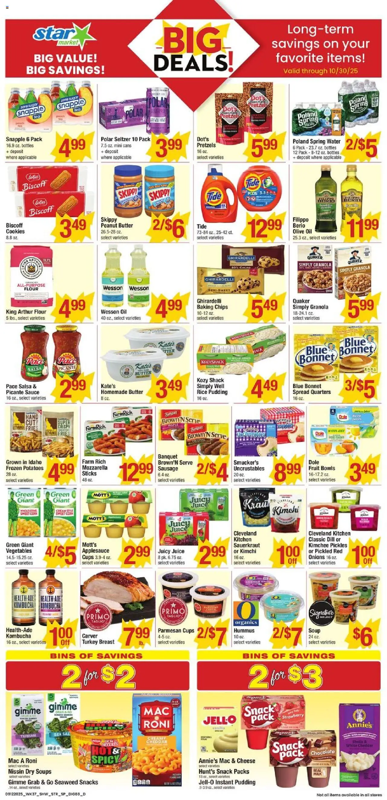 Star Market Additional Savings from 09/12/2025 - Flyer - Page number 1