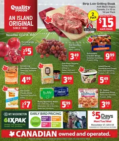 Preview of leaflet Weekly flyer / circulaire from shop Quality Foods is valid from Nov 13, 2025