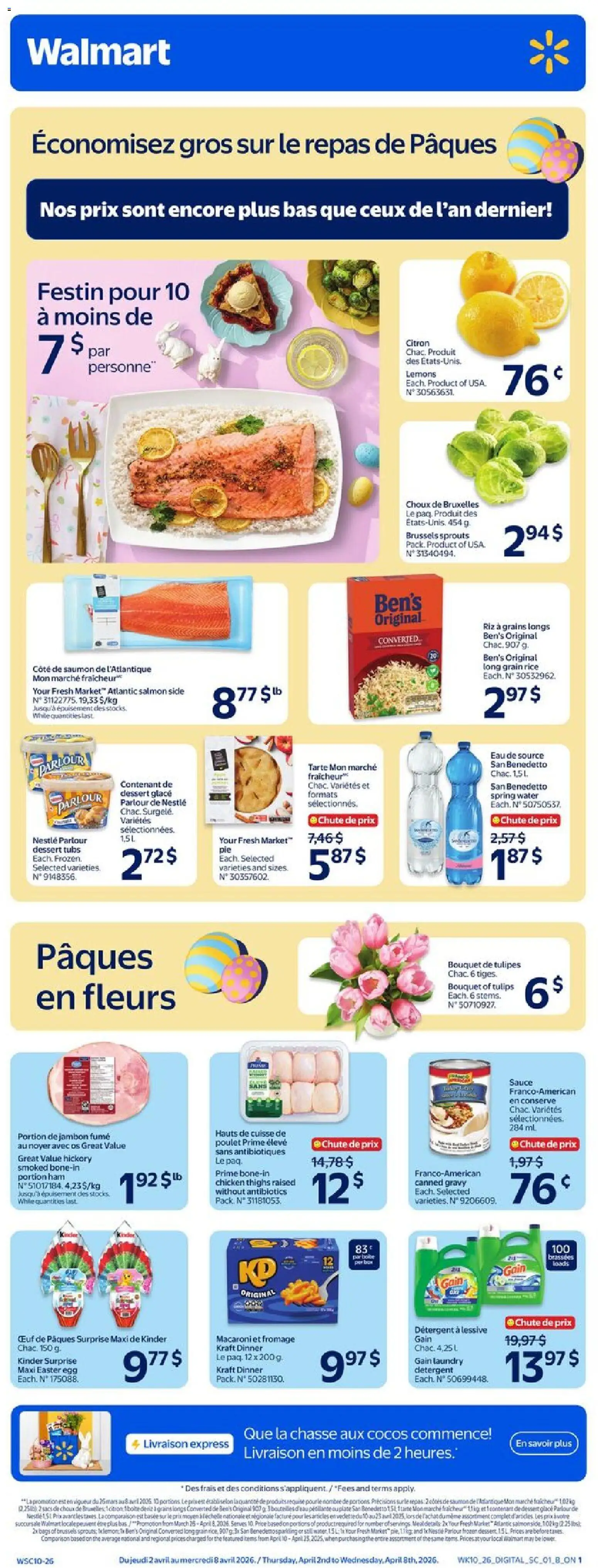 Preview of leaflet Walmart circulaire from shop Walmart is valid from Apr 02, 2026