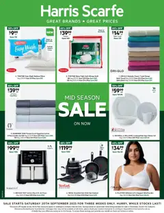 Preview of catalogue Catalogue from shop Harris Scarfe valid 19/09/2025
