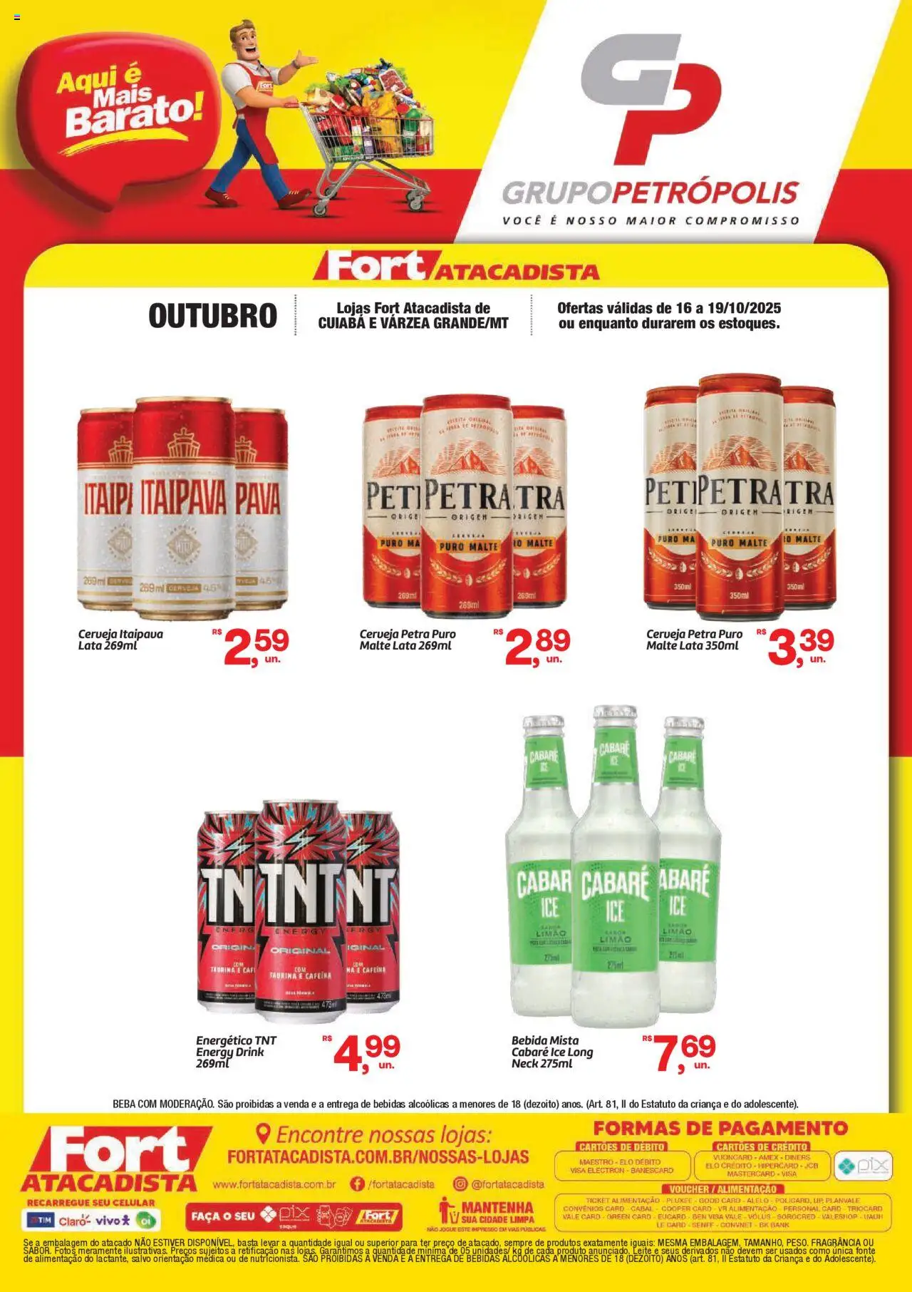 Fort Atacadista folheto "Ofertas Grupo Petrópolis" válido a partir de 16/10/2025 - número de página 1
