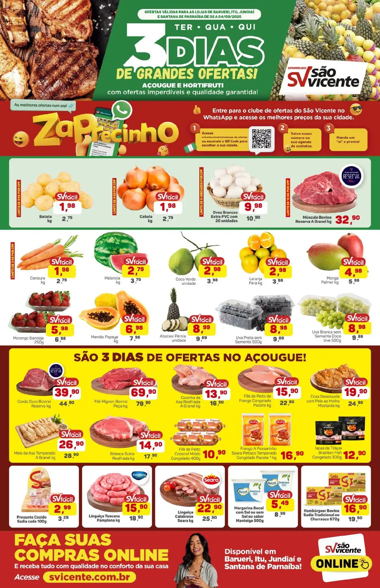 Supermercados São Vicente folheto "Ofertas da semana" válido a partir de 02/09/2025 - número de página 1