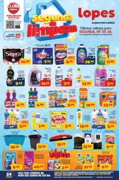 Pré-Visualização do folheto "Lopes Supermercados - Ofertas da semana" da loja Lopes Supermercados válido a partir de 09/03/2026