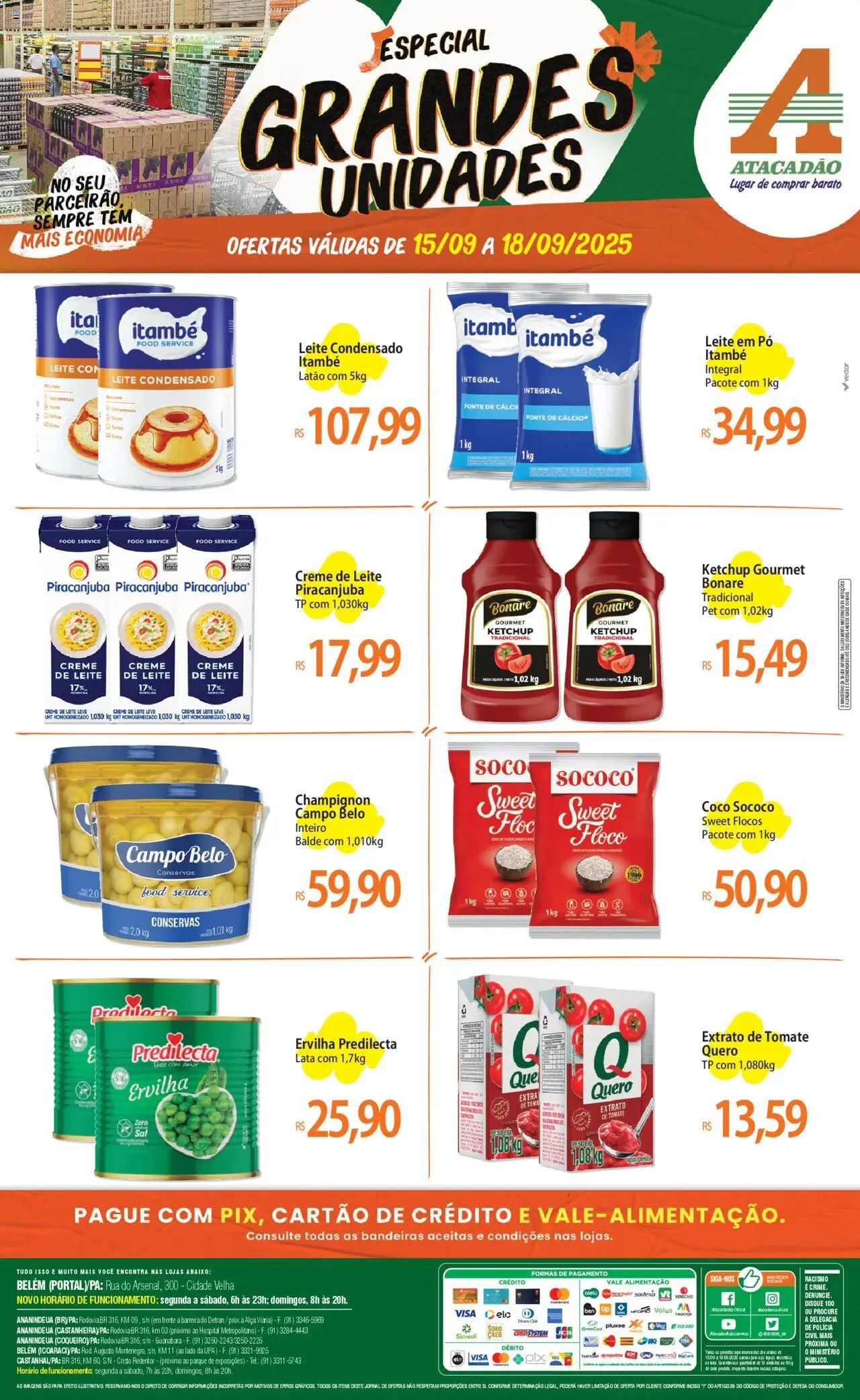 Atacadão folheto "Ofertas - PA" válido a partir de 15/09/2025 - número de página 1