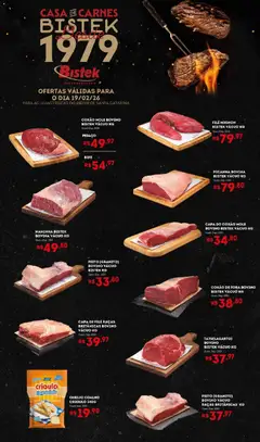 Pré-Visualização do folheto "Ofertas Quinta das Carnes" da loja Bistek Supermercados válido a partir de 19/02/2026