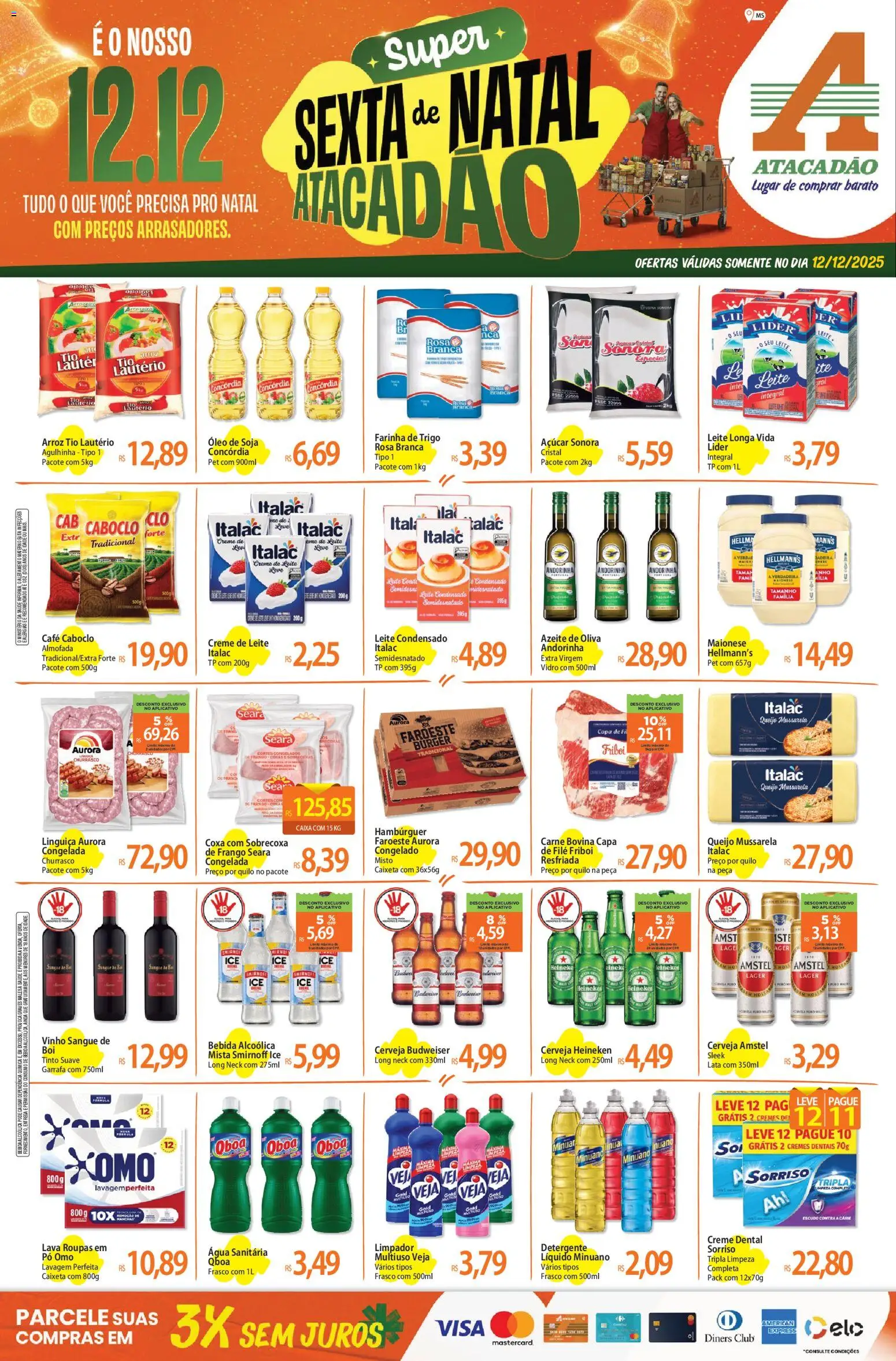 Pré-Visualização do folheto "Ofertas - MS" da loja Atacadão válido a partir de 12/12/2025