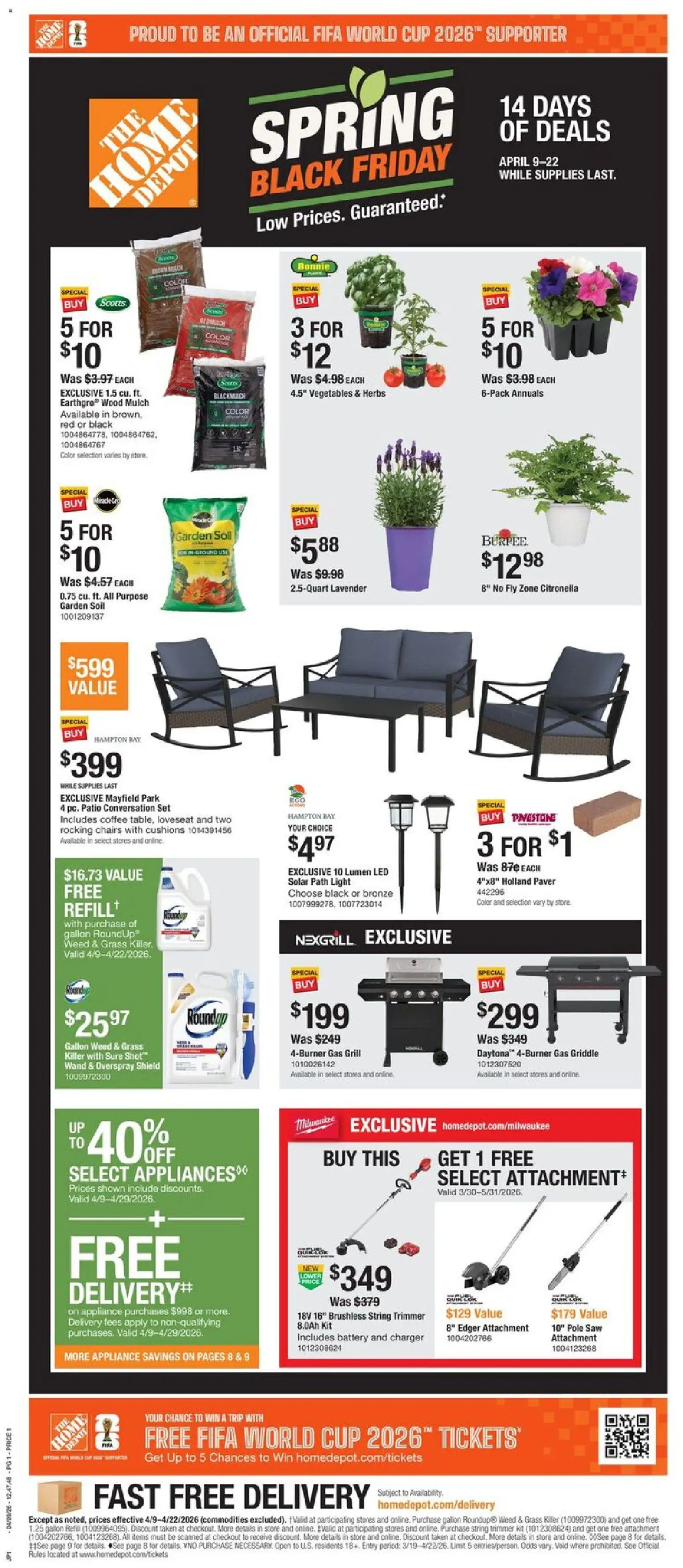 Ad Preview of Home Depot Home Depot Local Ad - CA from 04/09/2026