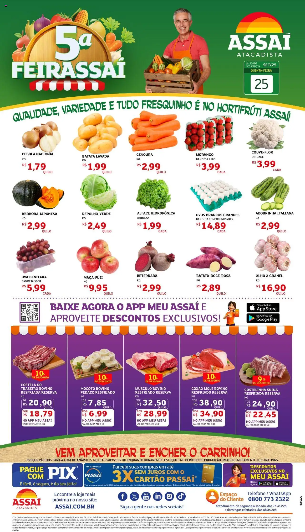 Assaí Atacadista folheto "Encarte - GO" válido a partir de 25/09/2025 - número de página 1