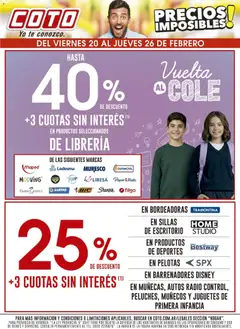 Vista previa del folleto de la tienda Coto válido desde el 20/02/2026 