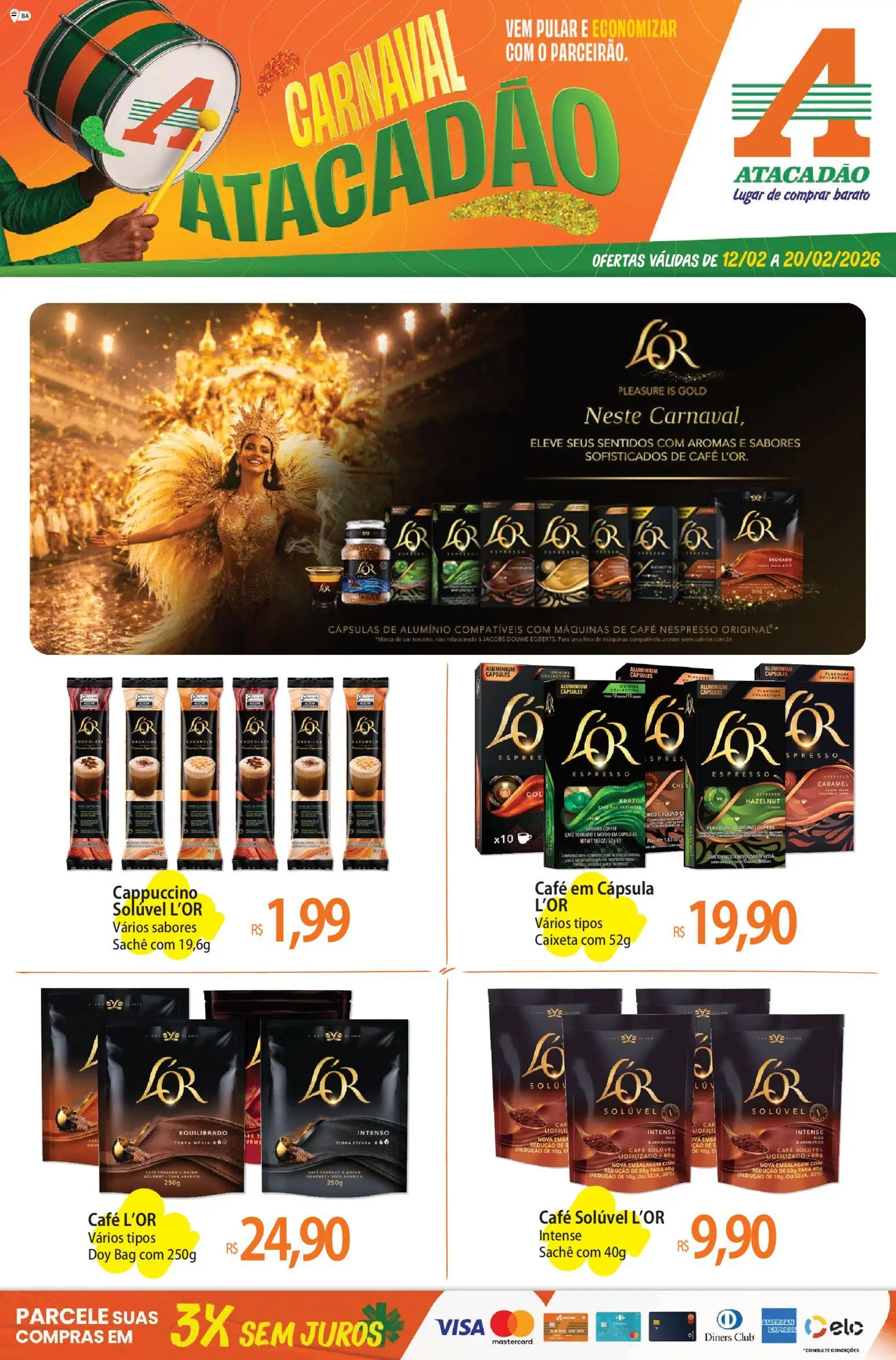Pré-Visualização do folheto "Ofertas - BA" da loja Atacadão válido a partir de 11/02/2026