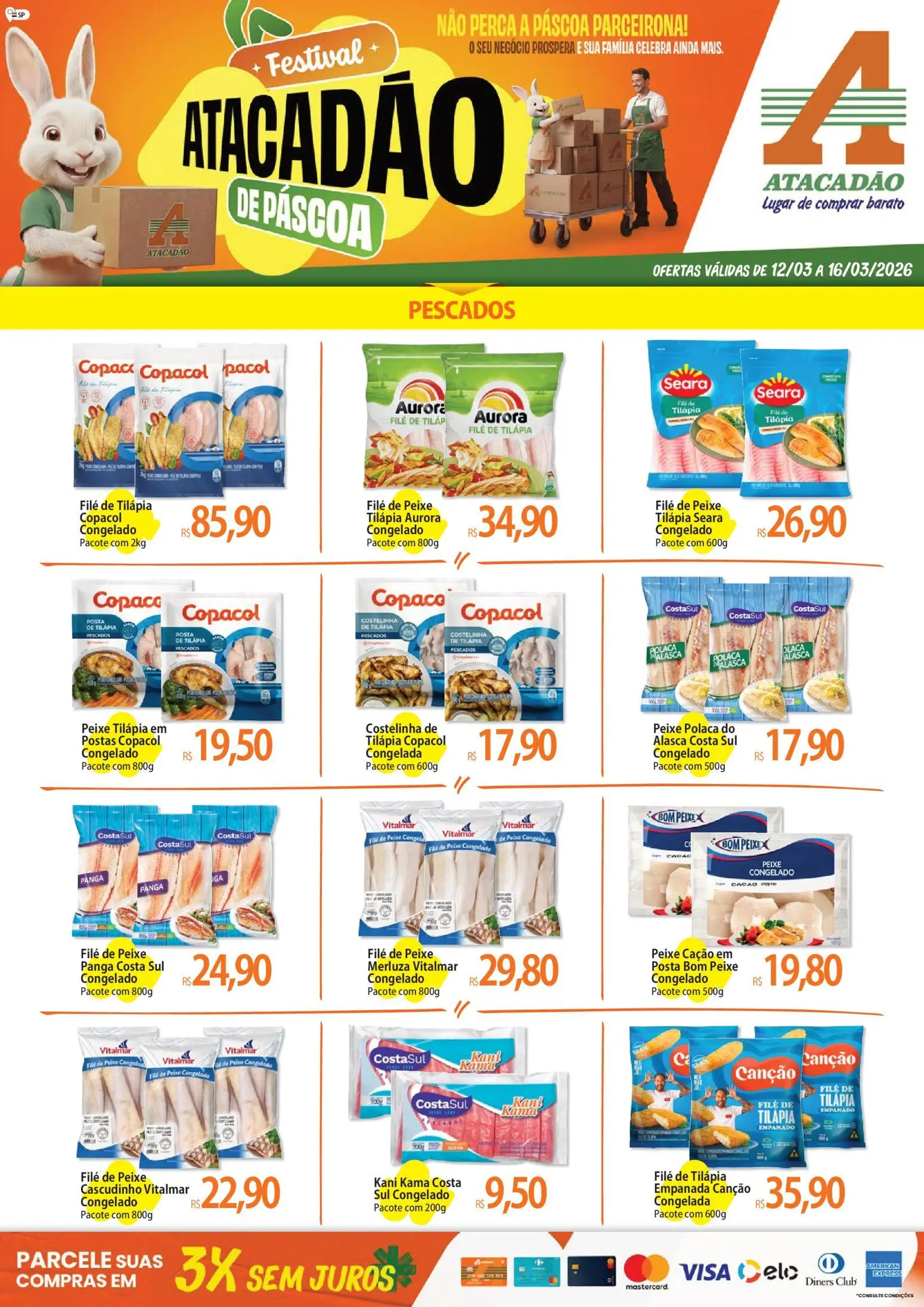 Pré-Visualização do folheto "Atacadão ofertas - SP" da loja Atacadão válido a partir de 12/03/2026