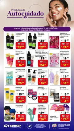 Pré-Visualização do folheto "Semar Supermercado ofertas Autocuidado " da loja Semar Supermercado válido a partir de 13/03/2026