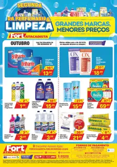 Pré-Visualização do folheto "Ofertas Segunda da Limpeza e Perfumaria" da loja Fort Atacadista válido a partir de 20/10/2025