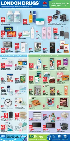 Un aperçu du dépliant Weekly flyer / circulaire du magasin London Drugs est valide à partir 9 janv. 2026
