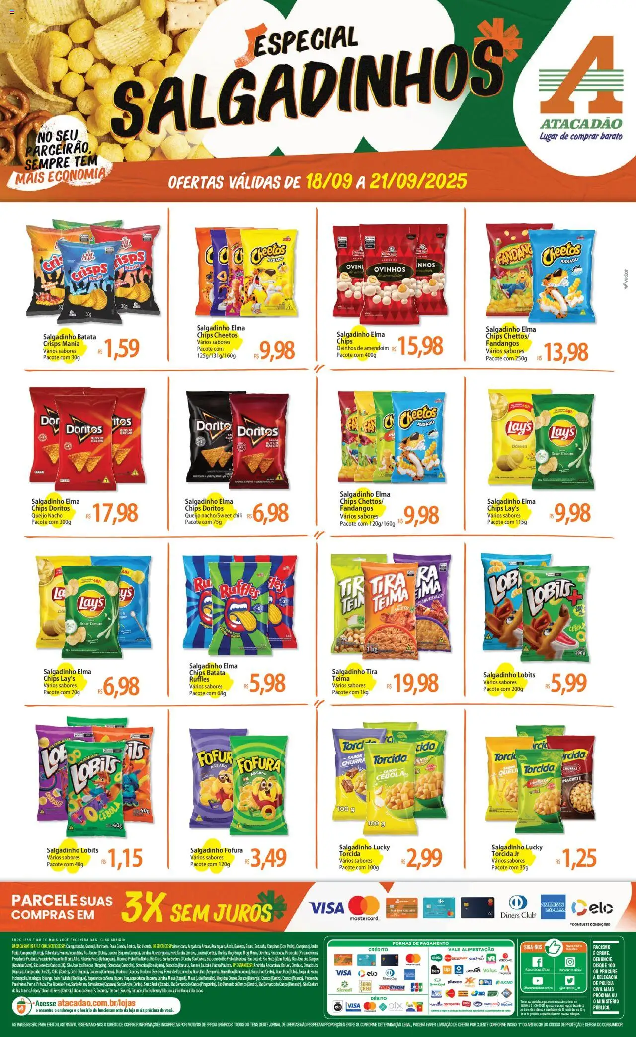Atacadão folheto "Ofertas - SP" válido a partir de 18/09/2025 - número de página 1