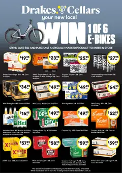 Preview of catalogue Cellars from shop Drakes valid 22/10/2025