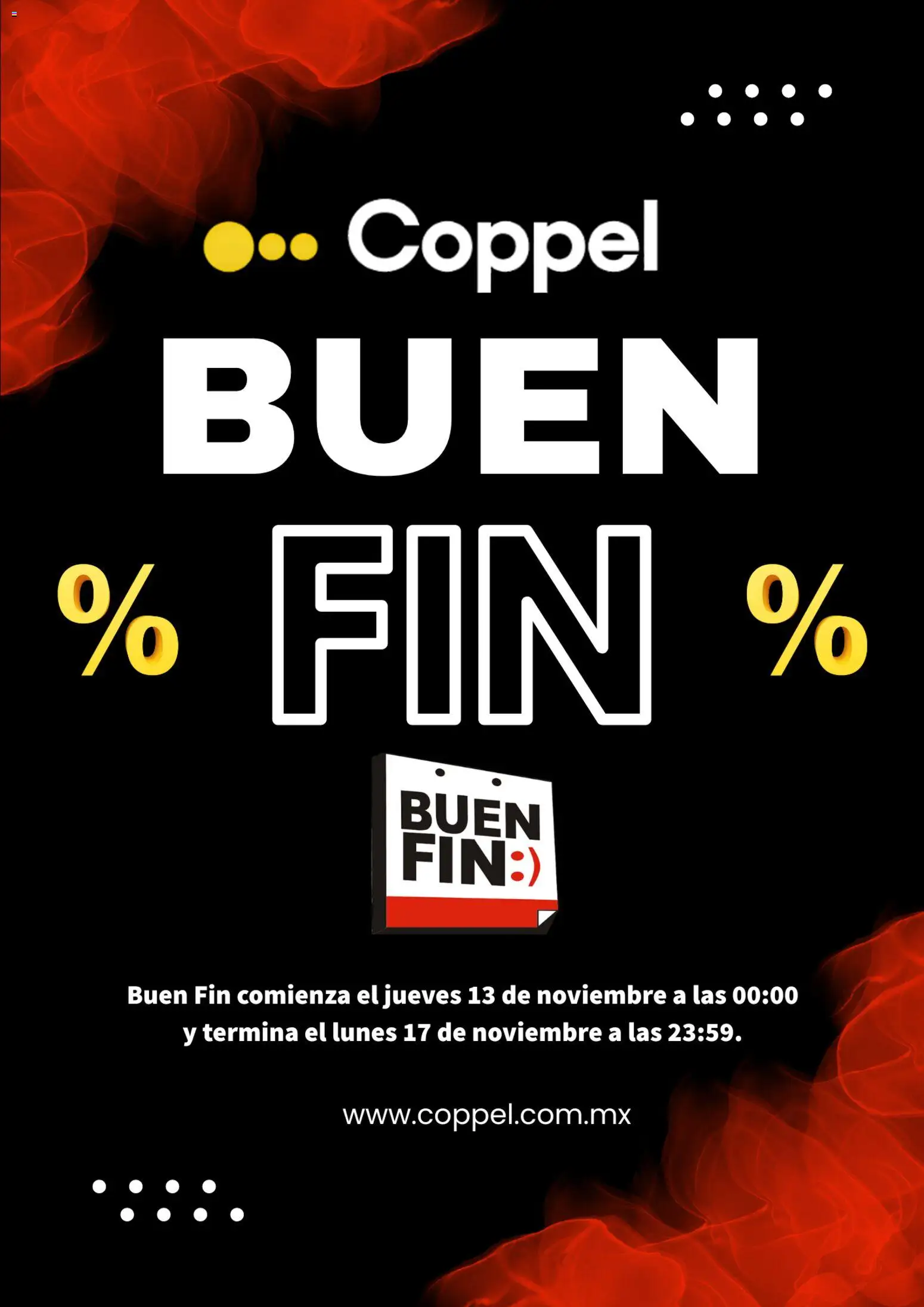 Vista previa las ofertas de la tienda Coppel - Buen Fin aviso desde el 26/10/2025 