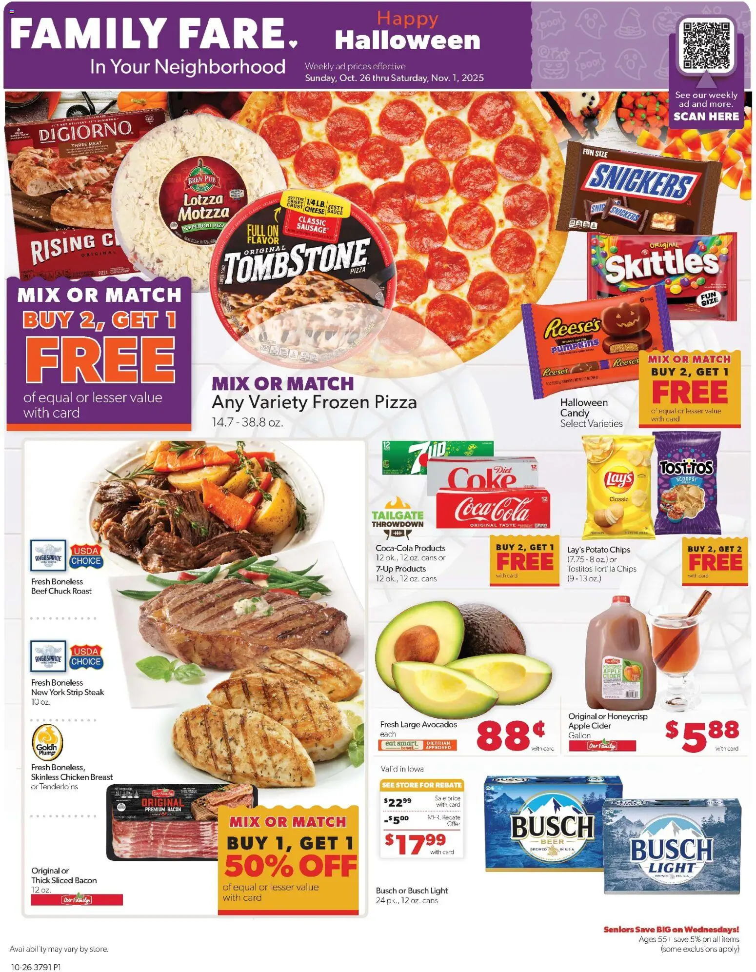 Family Fare Weekly Ad - IA from 10/26/2025 - Flyer - Page number 1