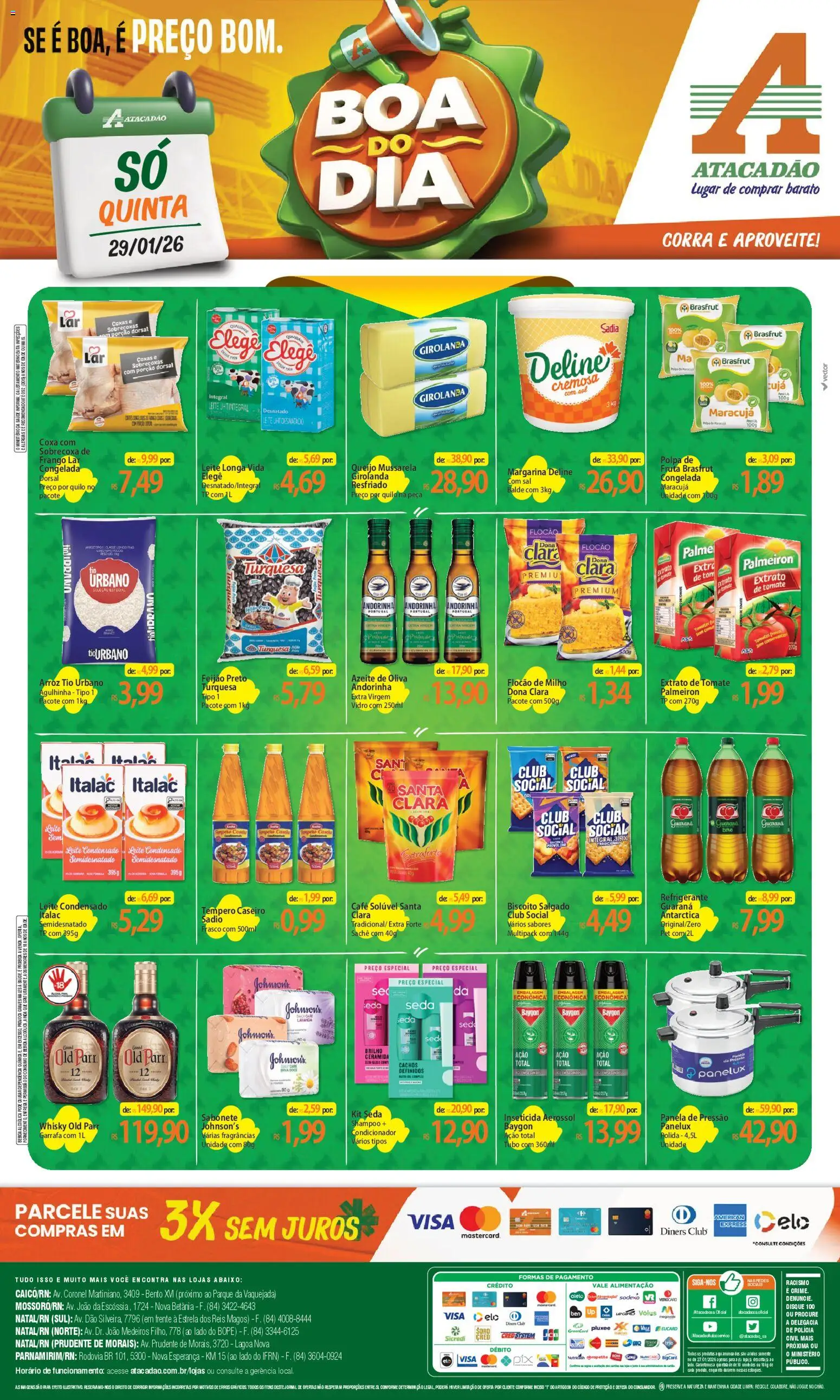 Pré-Visualização do folheto "Ofertas - RN" da loja Atacadão válido a partir de 29/01/2026