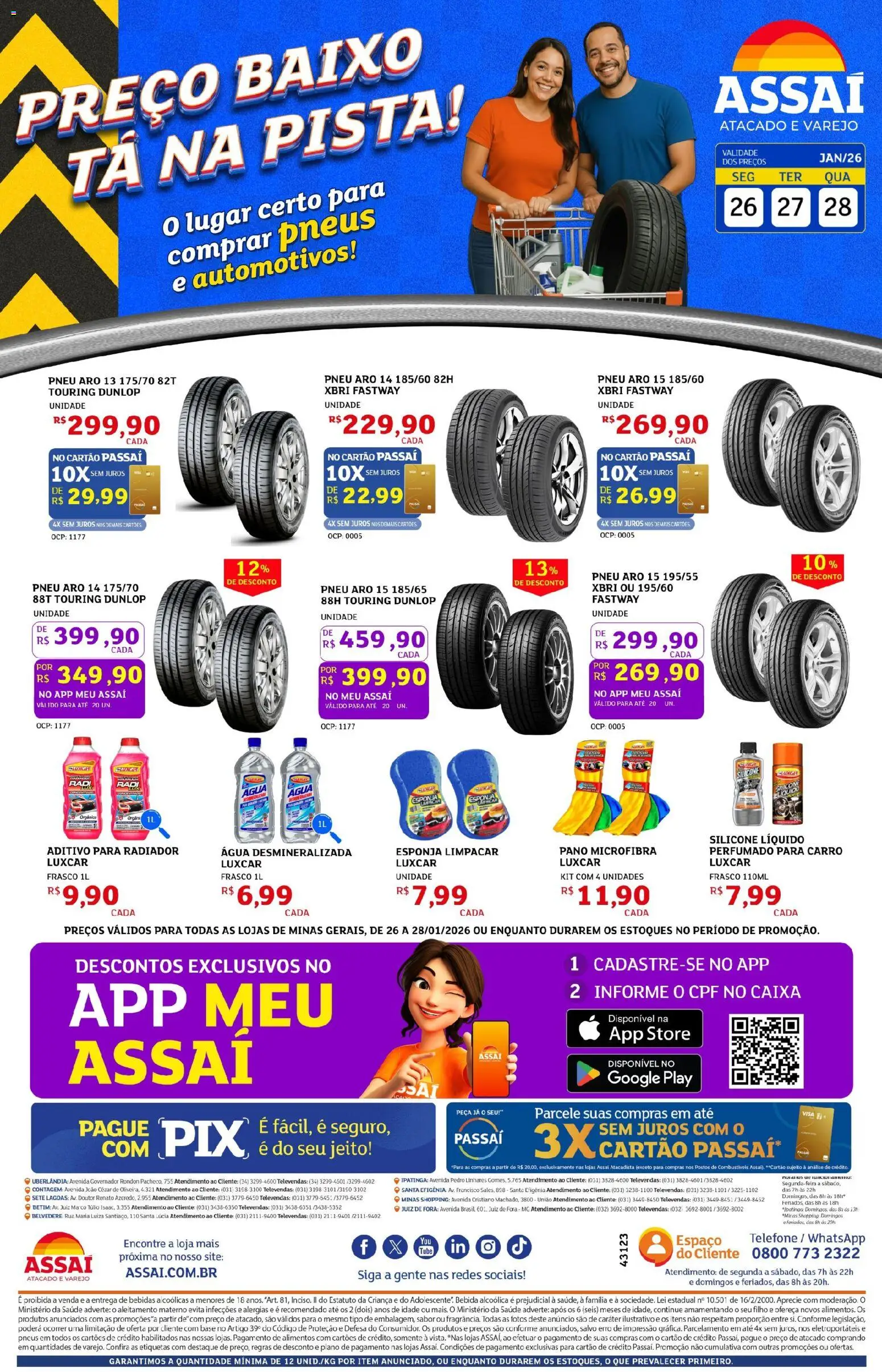 Pré-Visualização do folheto "Encarte - MG" da loja Assaí Atacadista válido a partir de 26/01/2026